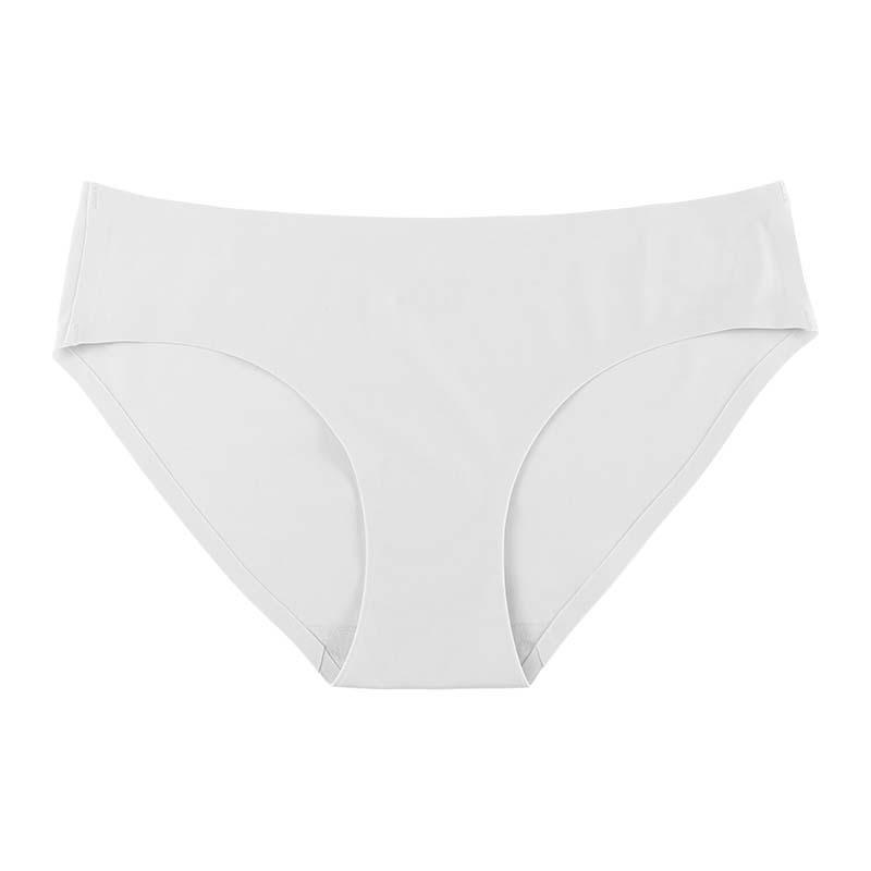 Plus Size Seamless Ice Silk Breathable Women's Sport Briefs with Cotton Crotch