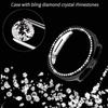 Блестящий чехол для Samsung Galaxy Watch 8 Алмазный бампер с полым защитным чехлом из поликарбоната для Samsung Galaxy Watch 8 40 мм 44 мм