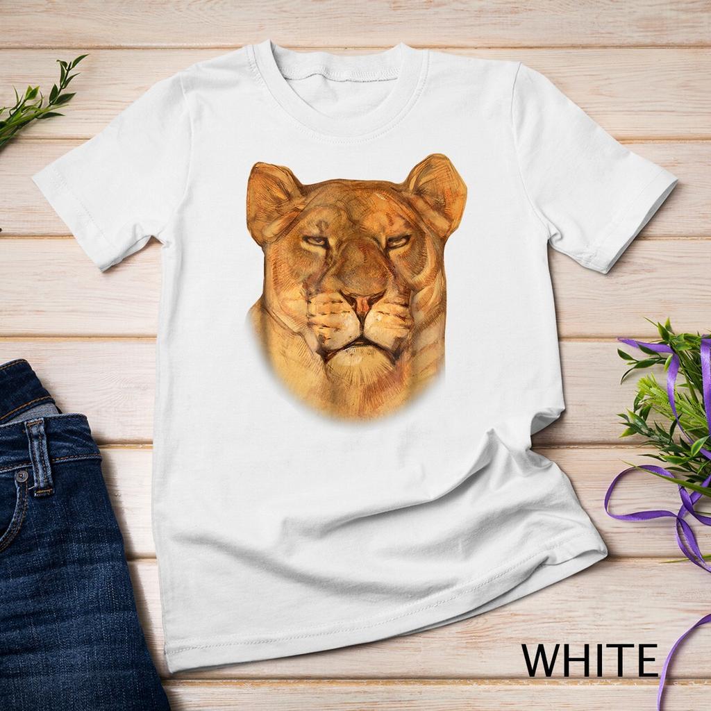 Lioness T-shirt Female Lion Face Shirt I love Lions Gift Unisex T-shirt