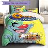 Oggy Bedding Quilt Set Quilt Cover Pillowcase Home Decoration Birthday Gift (1 * duvet cover + 2 * pillowcase, without core)