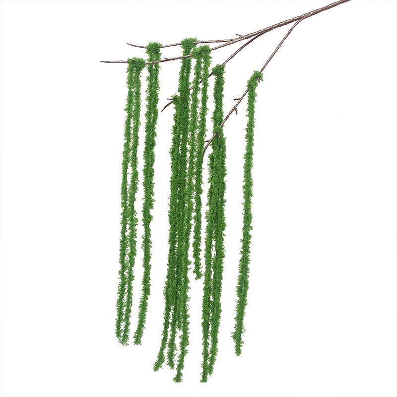 1PC Wool Wedding Decor Accessories Artificial Plants Soft Decoration Solid Party Simulated Long Spike Flower Wedding