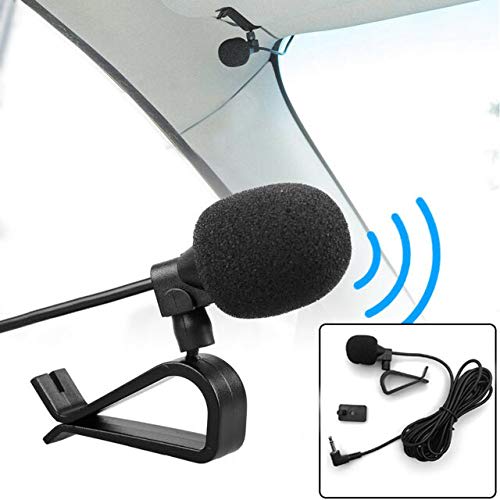 OCT 3.5mm Omnidirectional Car Stereo External Microphone, High Sensitivity Condenser Microphone for GPS, DVD, and Radio