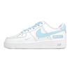 Nike Nike Air Force 1 Нескользящие, Износостойкие, Легкие Низкие Скейтбордические Кроссовки Унисекс Бело-Синие 315122-111(Команда18-)