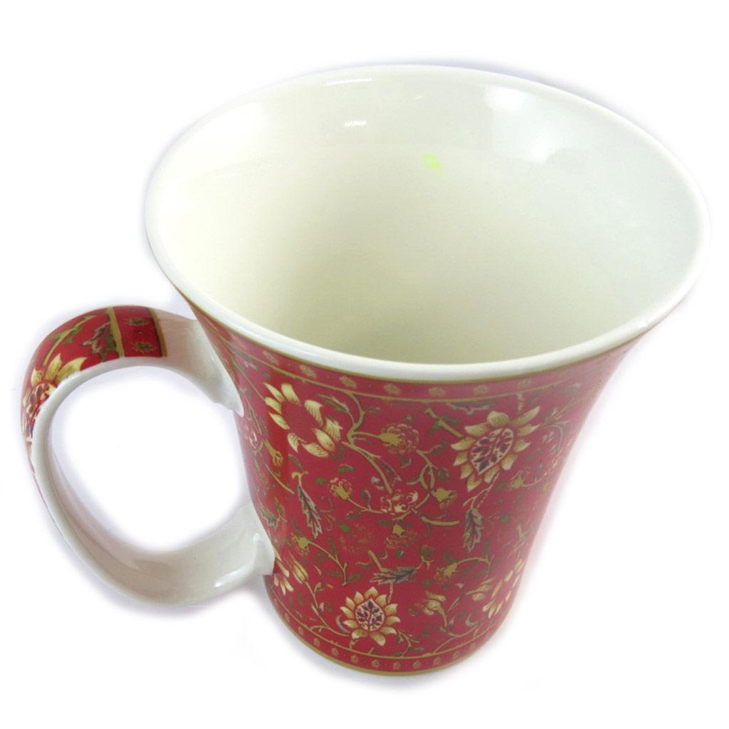 Les Trésors De Lily [N8635] - Red 'Mosaic' Porcelain Mug