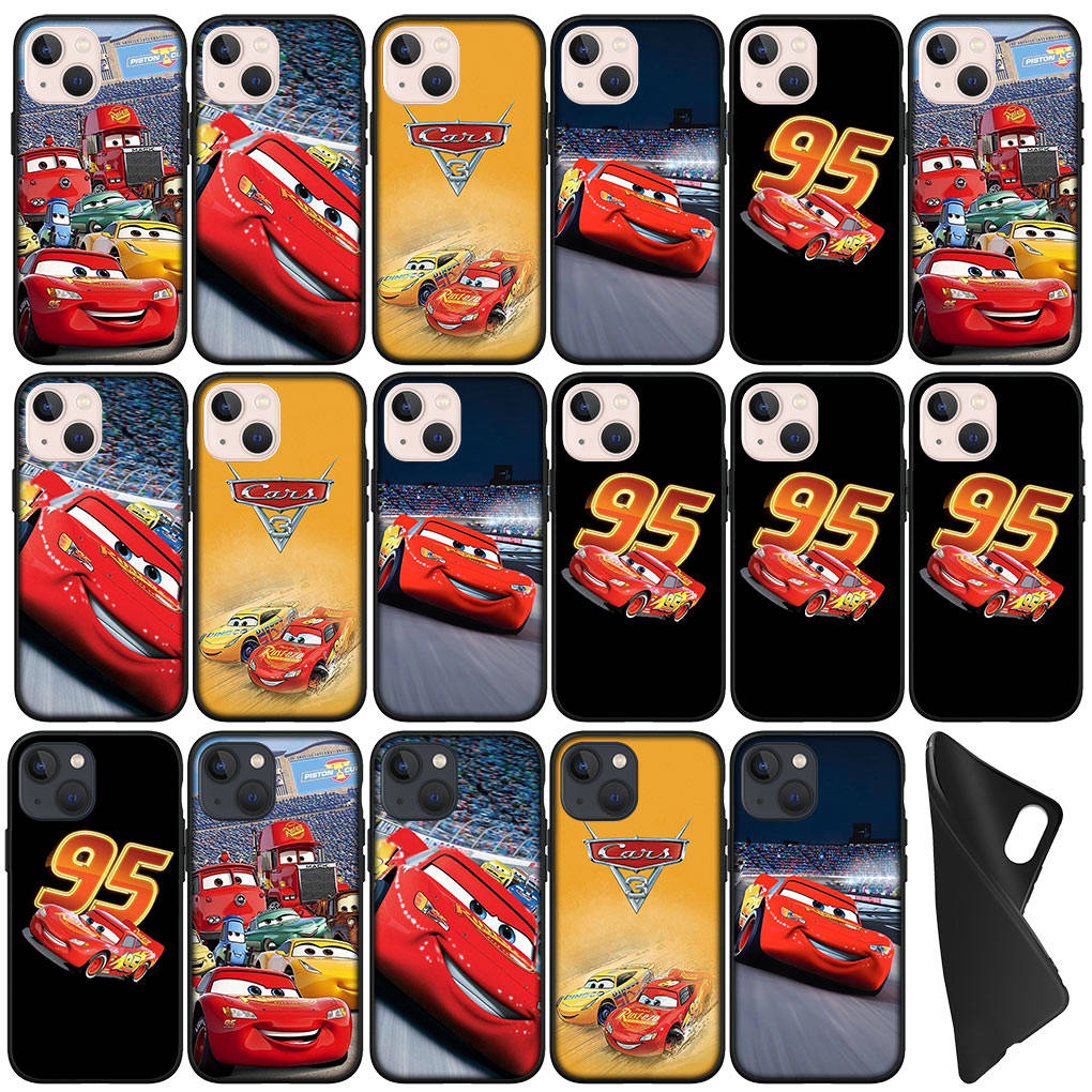 Для Samsung Galaxy S24 S23 iPhone 16 15 14 Plus X Xiaomi Redmi Note 13 12 11 Pro Max 8 XR Huawei OPPO чехол для телефона комиксы 95 автомобиль молния Маккуин чехол