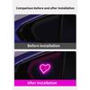 Car triangle window love light LED neon light rear window illuminated interior decoration USB wiring free ambient light