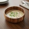 Rustic Style Salad Bowl Vintage Fruit Serving Bowl High-end Acacia Wooden Bowl  Yogurt