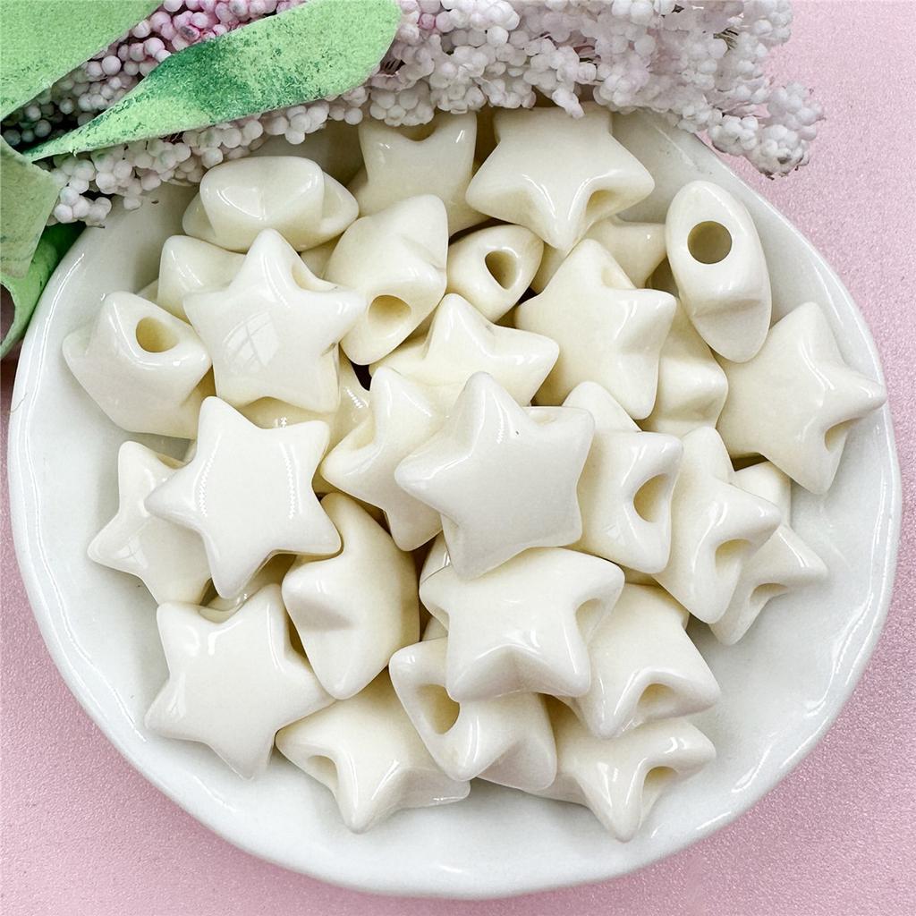 Home Party Supplies Acrylic Jewelry Accessories Advanced 40PCS For Jewelry Making Bracelets DIY Star Fashion 14.9mm Necklace Loose Beads