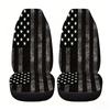 2pcs Black and White Car Seat Covers American Flag Design Perfect for Christmas Women's Car Accessories Fit for Cars Trucks