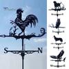Animal Weather Vane Metal Roof Mount Animal Wind Indicator Easy Installation Weatherproof Weather Vane for Patio Sheds Yard Decor