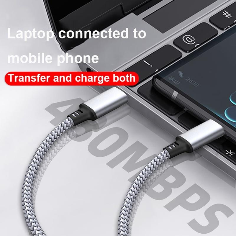 Type C To Type C Cable 60W Fast Charging Universal Extended Nylon Braided PD Data Cord for Xiaomi Samsung Huawei 1M 2M 3M 5M 8M