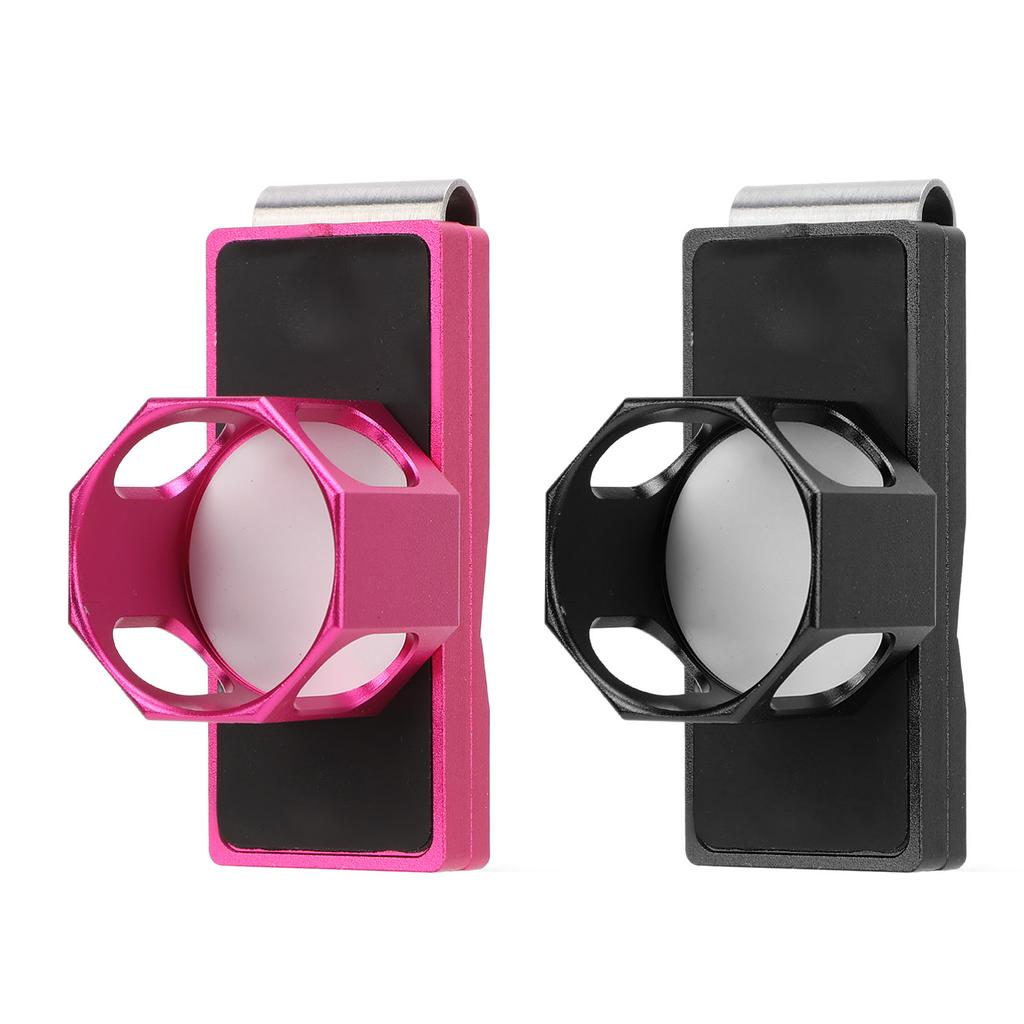 Billiard Chalk Holder Clip Magnetic Portable Octagonal Inner Round Single Section Pool Cue Chalk Cas