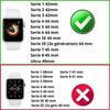 [Совместим с Apple iWatch 44 мм] Браслет Силиконовый Белый Мягкий Размер S-M Спортивный Унисекс Замена для Часов