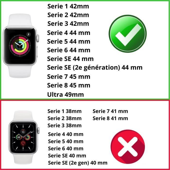 [Совместим с Apple iWatch 44 мм] Браслет Силиконовый Белый Мягкий Размер S-M Спортивный Унисекс Замена для Часов