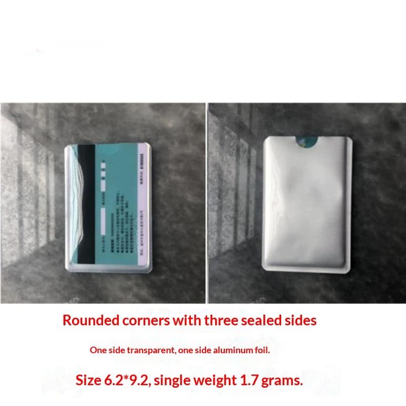 RFID-блокирующие кармашки для кредитных карт 1/10 шт. Защита от скимминга и кражи Алюминиевые чехлы для путешествий и покупок