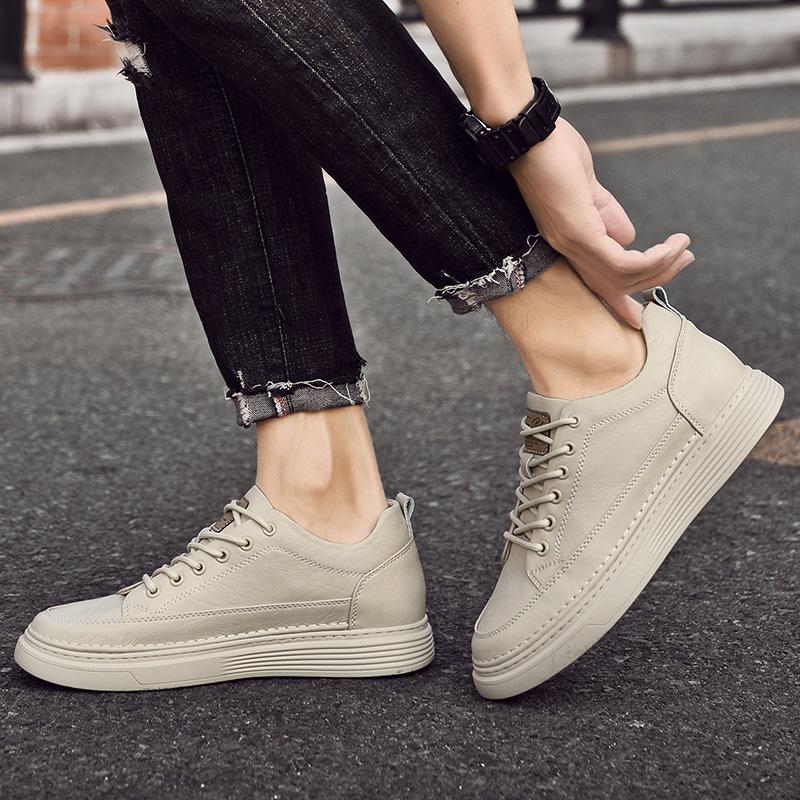 Italian Genuine Leather Casual Shoes Men's Lace Up Oxford Shoes Office Men's Dress Shoes