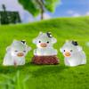 Креативные Милые Мини Светящиеся Коровы Миниатюрные Фигурки DIY Аксессуары для Домашнего Декора Подарки Настольные Маленькие Украшения для Автомобиля