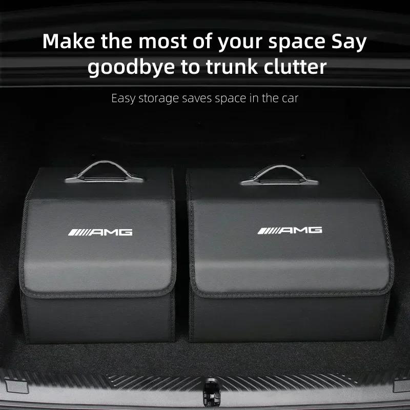 NSY2   Car Trunk Storage Bag Travel Organizer Foldable For Mercedes Benz AMG A C E Class W201 W210 W108 W204 W205 W203 W211 W124 W177