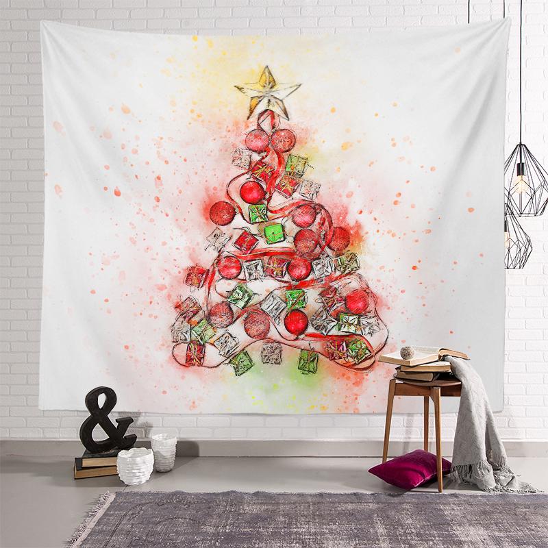 Украшение рождественской елки, гобелен с принтом, украшение для дома, гостиной, спальни, стены, тканевый гобелен 230x180 см