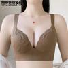 Бесшовное нижнее белье большого размера для женщин, тонкий и облегающий бюстгальтер, бюстгальтер против обвисания и втягивания груди, бюстгальтер пуш-ап