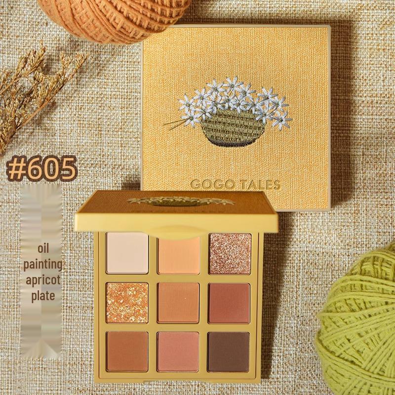 GoGoTales Рождественская палетка теней для век Chocolate 605: Начинающим: Матовые и жемчужные земляные оттенки с блестками.