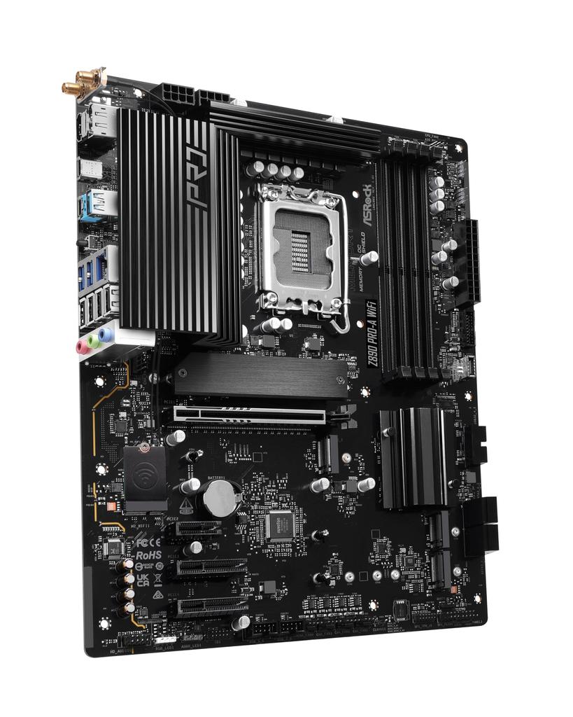 Asrock Motherboard Z890 WiFi Intel CPU Core Ultra Compatible Z890 Chipset DDR5 ATX Motherboard Authorized Distributor Pro-A (LGA1851) [Domestic