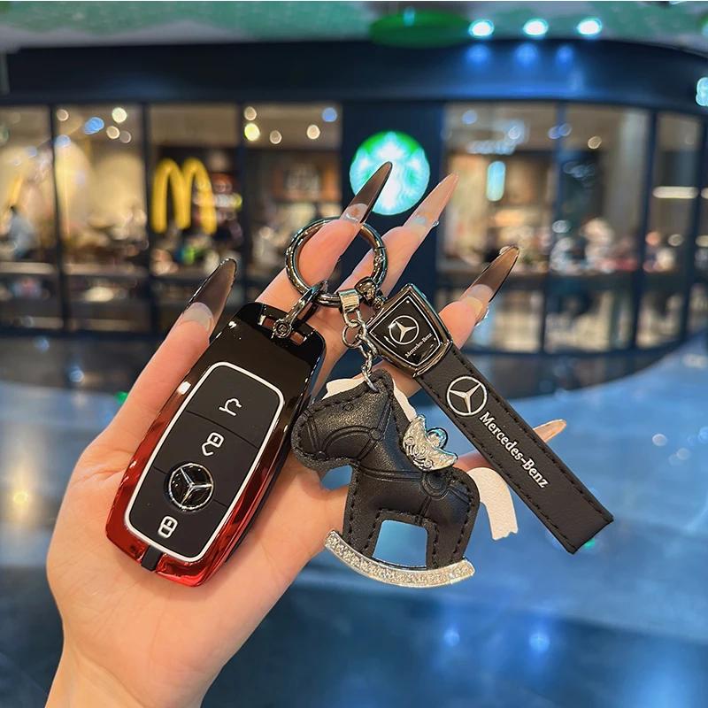 FA9For Mercedes Benz A C E S G Class GLC GLS W177 W205 W213 W222 X167 AMG Remote Car Key Case Cover Fob