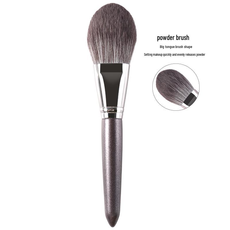 Цанчжоу Кисть для пудры в форме языка с очень большой деревянной ручкой и мягкой щетиной