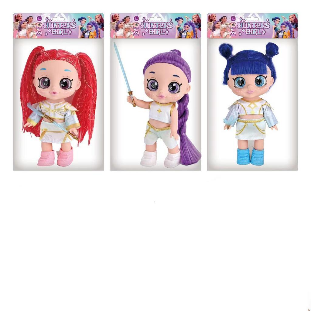 С аксессуарами для оружия тигра, музыкальной темой, 5D глазами, 10 дюймов, 13 дюймов, 5 шарниров, K-POP девичья группа охотниц на ведьм, игрушка