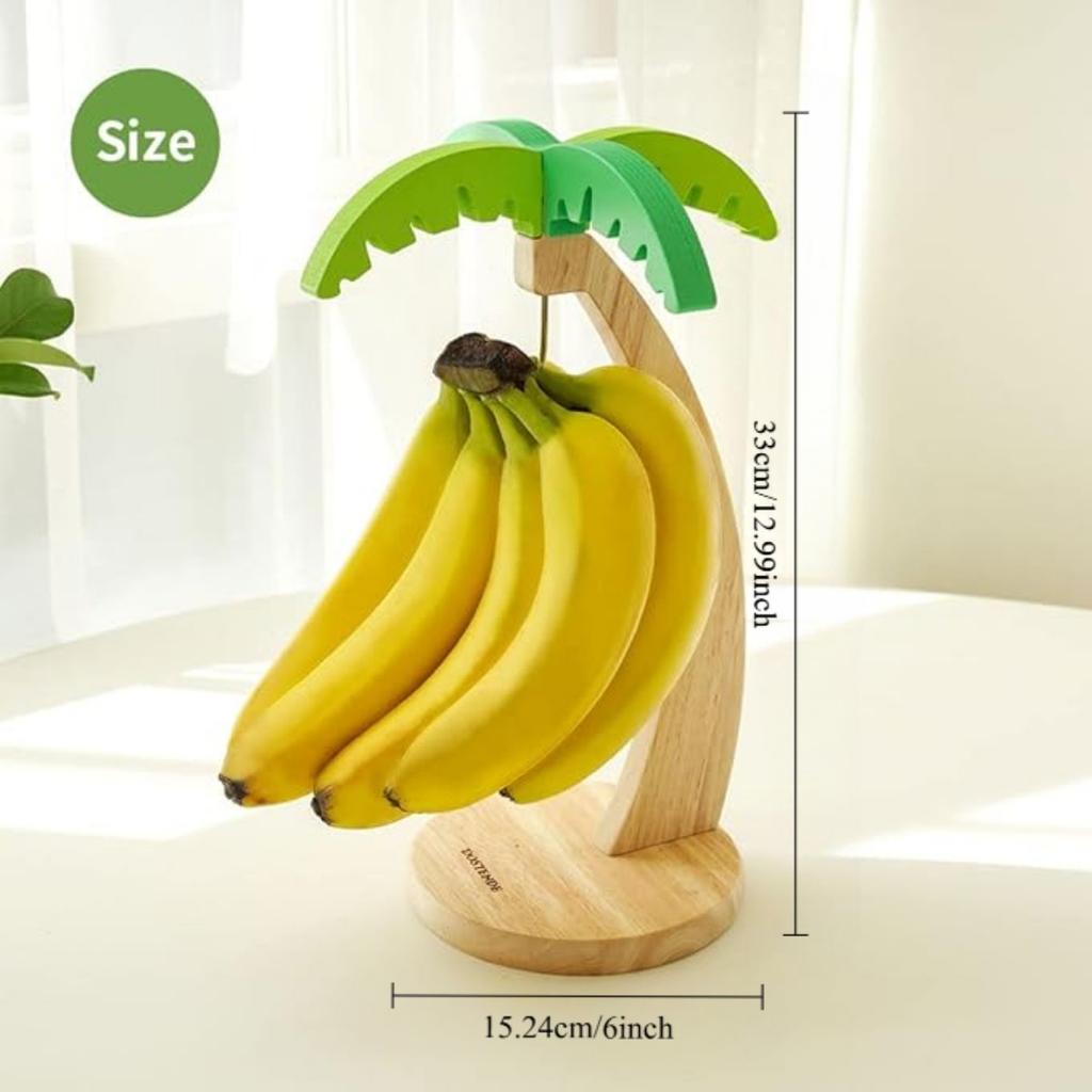 Banana Holder - Banana Hanger Tree with Stainless Steel Hook for Kitchen Countertop
