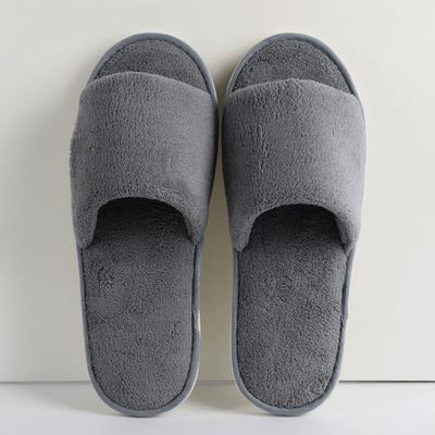 Зимние тапочки из кораллового флиса с толстой подошвой для дома, для женщин и мужчин, для путешествий в отеле и спа, пушистые тапочки для всей семьи