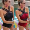 2024 Женский бикини-боди, сексуальный женский полосатый бандаж, открытая спина, пуш-ап, купальник, пляжный треугольный купальный костюм