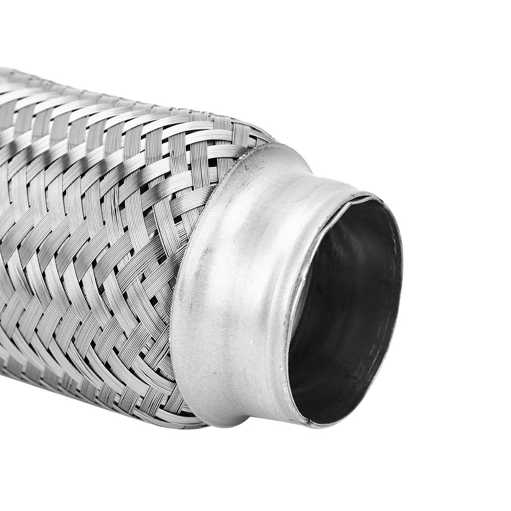 2 x 6-дюймовая гибкая выхлопная труба из нержавеющей стали, сварное соединение, автомобильные аксессуары