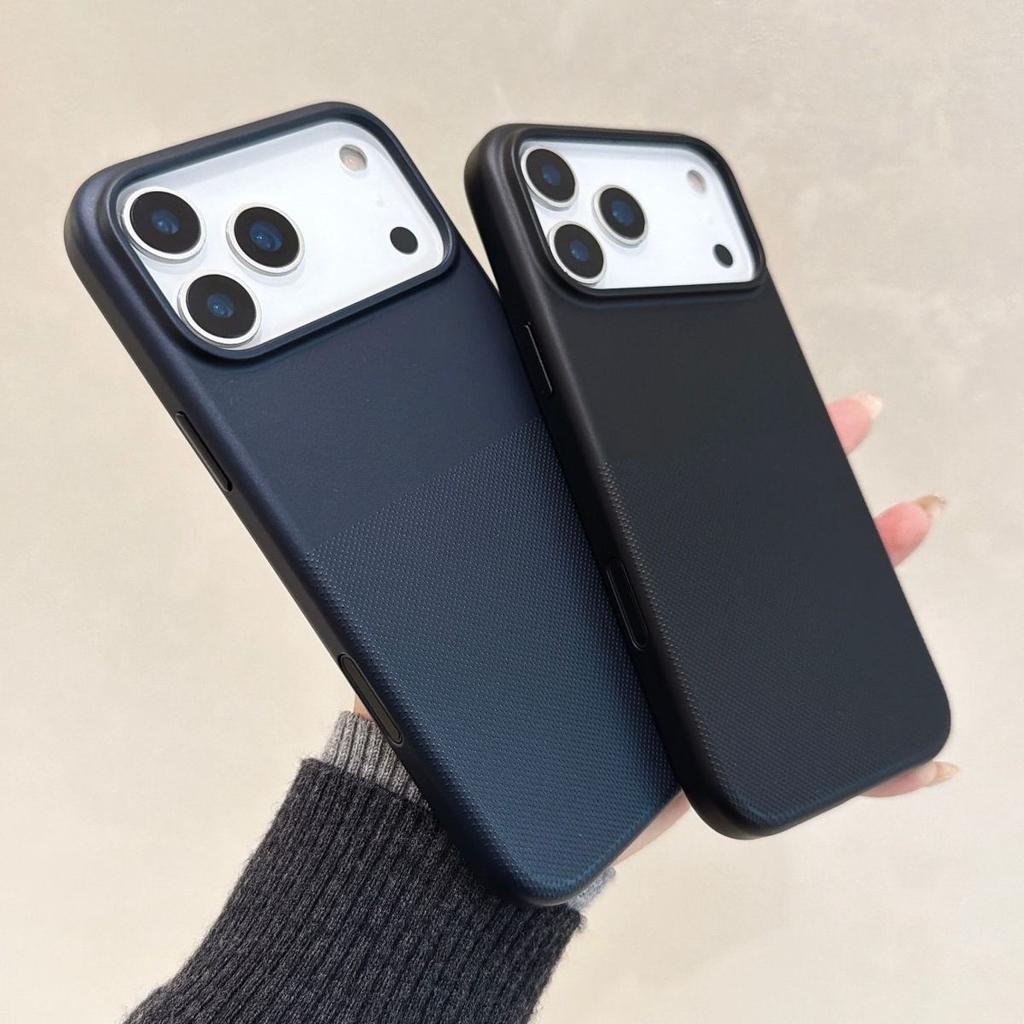 Luxury Geometric Dot Matrix for Magsafe Case for iPhone 17 16 15 Pro Max Matte Magnetic Cover With Touch Control Camera Button