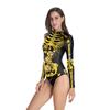 Fashion Women's New Halloween Vest Swimsuit Women's Skeleton Digital Printing Swimsuit Women