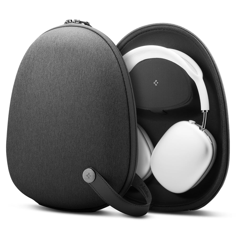 Чехол-сумка Spigen Klasden для AirPods Max, цвет Угольно-серый, Совместим с функцией сна - (Умный режим)