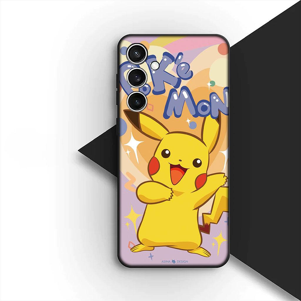Чехол для телефона P-Pokemons Charmander P-Pikachus для Samsung Galaxy S25 S24 S23 FE Ultra Plus S7 Edge S25+ S23+ A56 5G Мягкий чехол
