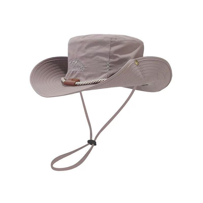 Summer Bucket Hat Men Women Outdoor Fishing Camping Hiking Hats Breathable Anti Uv Windproof Sun Hat