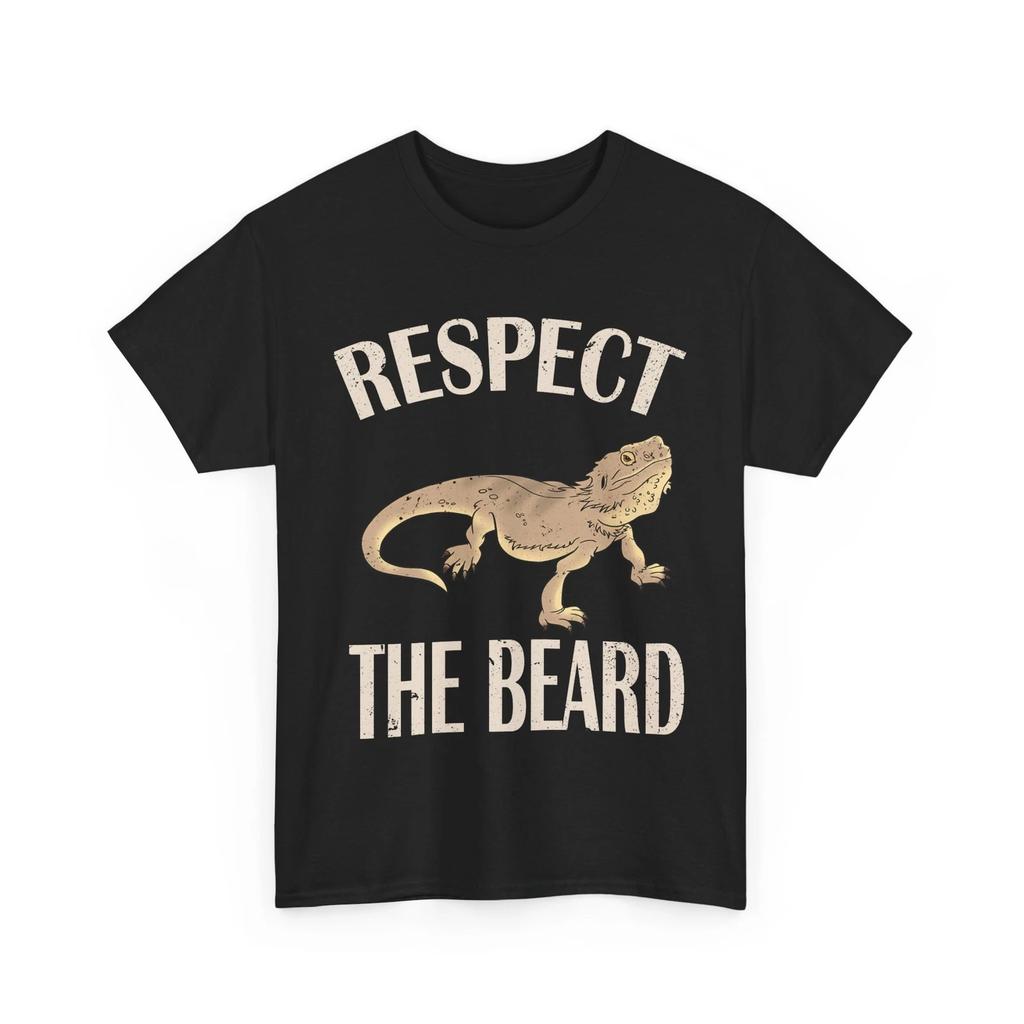 Bearded Dragon Shirt, Respect The Beard Reptile Herpetology Lovers Women Men Tee