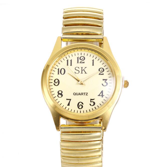 Модные эластичные наручные часы, простые цифровые кварцевые часы для мужчин, женщин, парные часы