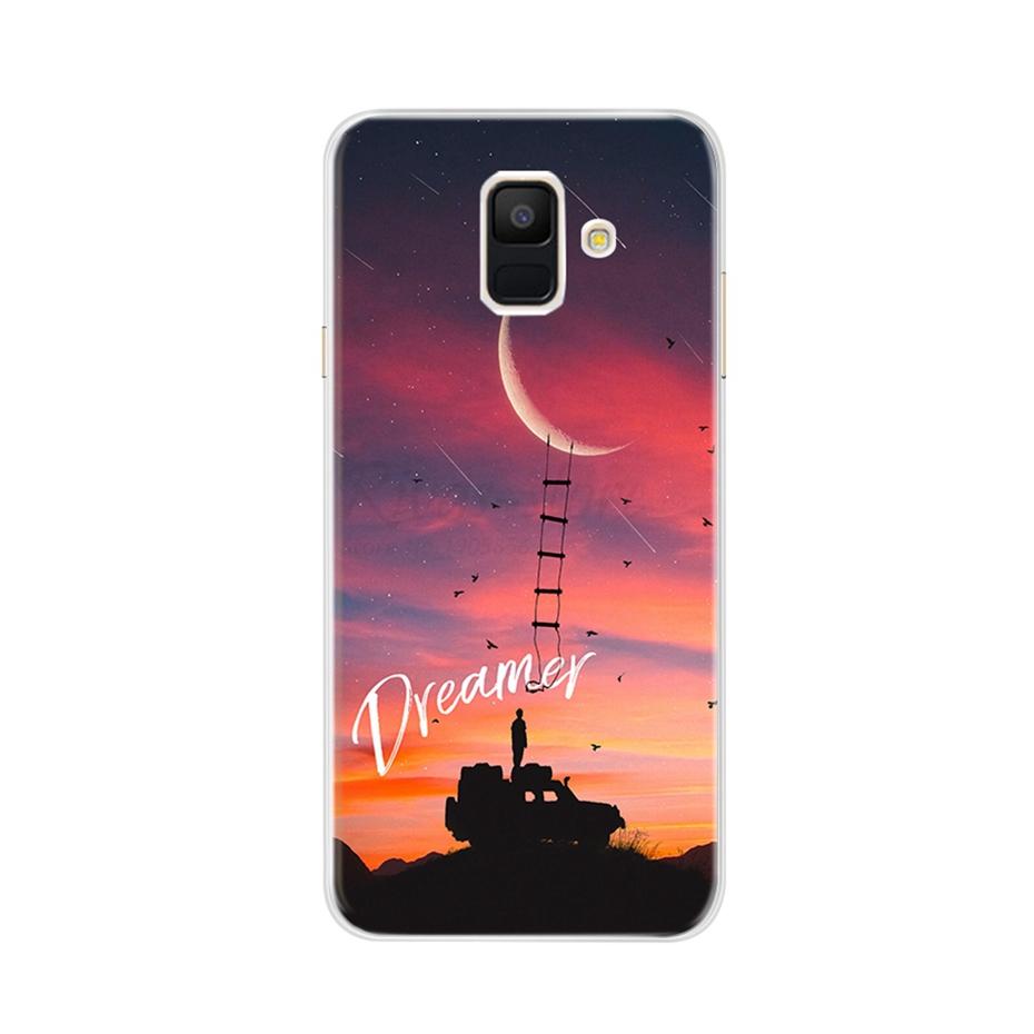 Чехол для Samsung Galaxy A6 2018 Прозрачный Мультяшный Мягкий ТПУ Силиконовый Чехлы для Телефона Задняя Крышка для Samsung Galaxy A6 A 6 Plus 2018
