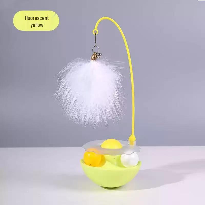 Красочная весенняя игрушка-дразнилка для кошек с пружинкой