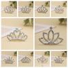 Love Heart Children Tiara Headband Star Rhinestone Hairpins Sweet Crystal Crown Hair Comb  Bridal