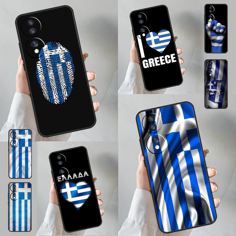 Греция Греческий Флаг Чехол Для Honor 90 Lite 50 70 Magic 5 6 Pro X6 X7 X8 X9 X6a X7a X8a X9a X9b X8b Чехол Coque