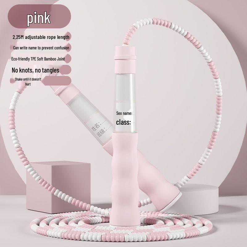 Adjustable Bamboo Skipping Rope for Kids – Ideal for Beginners in Primary School and Kindergarten