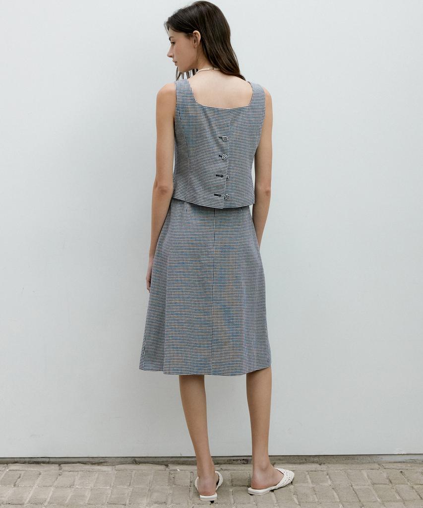Оtte Glam Check Sk_Navy
