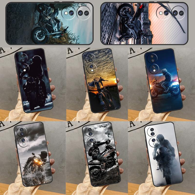 Модный Чехол для Мужчины Мотоциклиста Для Honor 200 Pro 50 70 90 Lite X9b X9a X8b X8a X8 X9 X9c Honor Magic 7 6 5 Lite Чехол