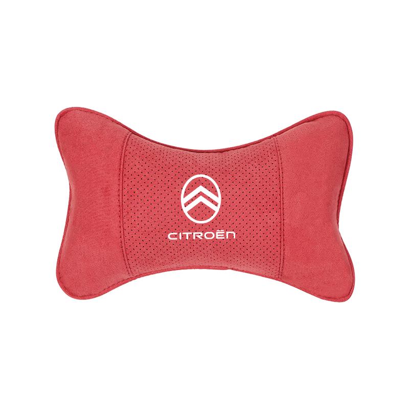 AHW3   Car Suede Headrest Breathable Memory Foam Neck Pillow For Citroen Grand Picasso Saxo Jumpy C8 C-Elysee C15 Spacetourer CelyseeC6