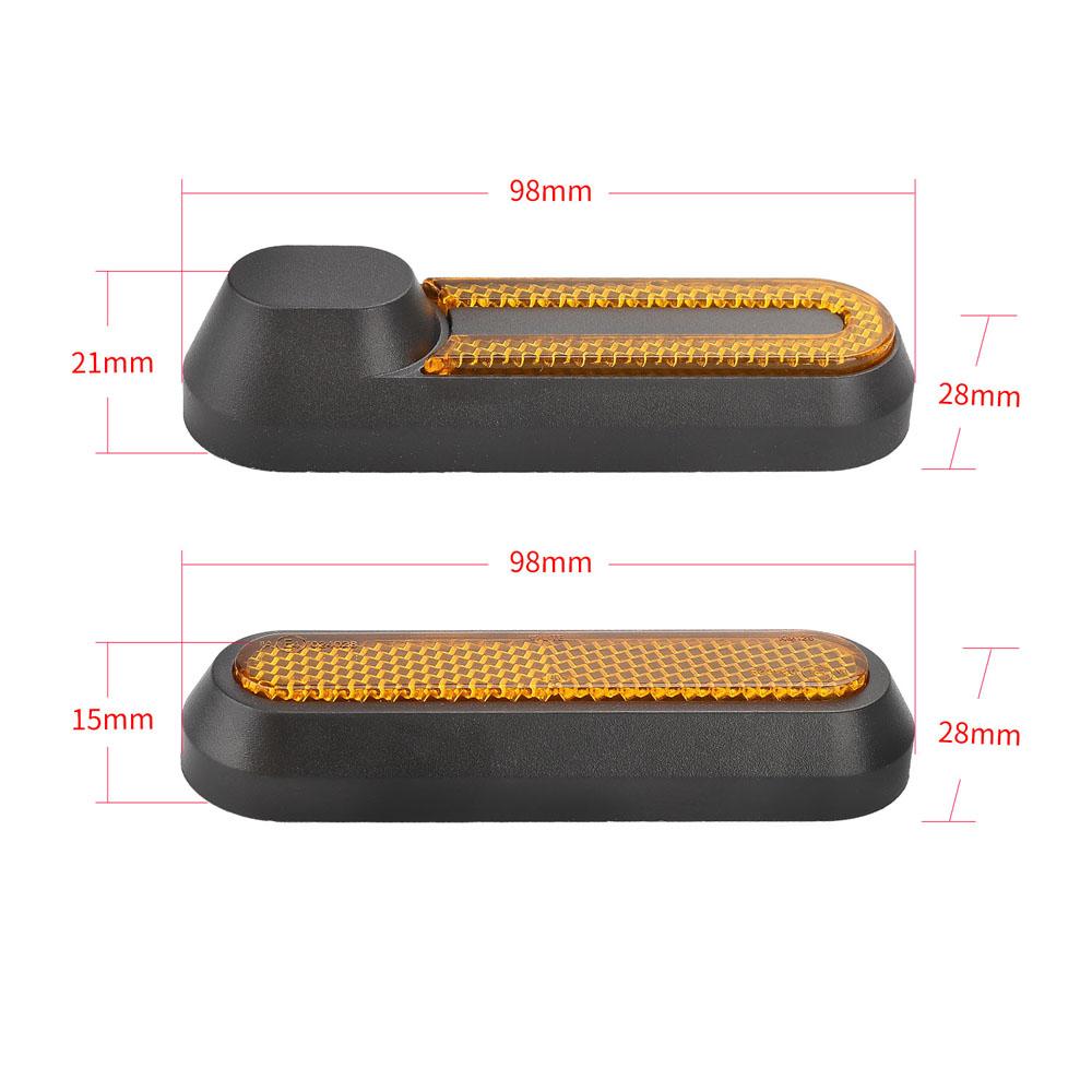 Set of 4 Electric Scooter Wheel Hubs Cap Fork Reflective Strips Wheel Side Decorative Cover with Screws Compatible with