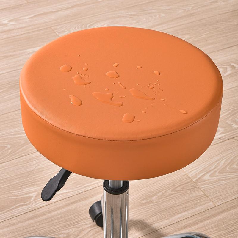 1 шт. Чехол на табурет, эластичный, водонепроницаемый, для домашнего декора отеля, вращающийся чехол для стула, защитный чехол для мебели, чехлы для барных стульев, искусственная кожа